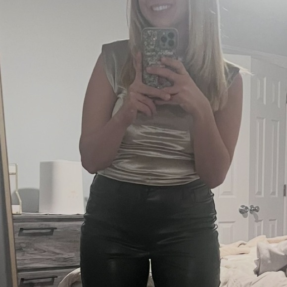 Abercrombie & Fitch Shimmering Silver Blouse - Picture 6 of 6